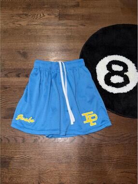 Inaka Power Baby Blue Mesh Gym Shorts Mens MD Vintage Y2K Rare